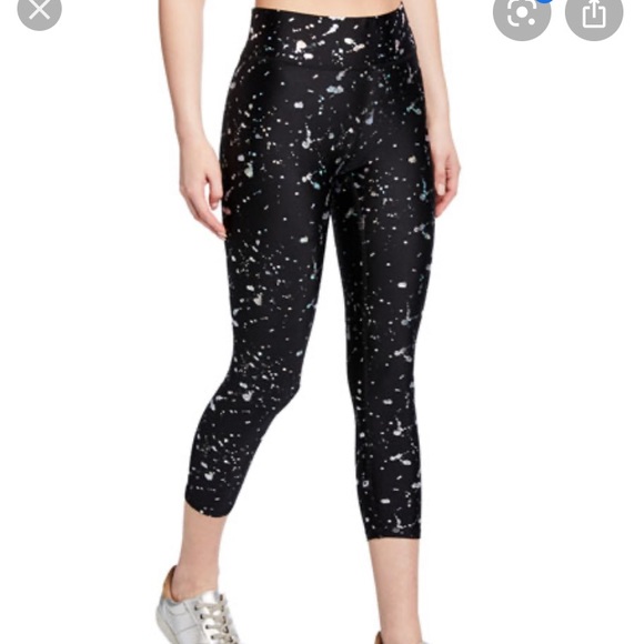Terez foil-printed splatter Capri leggings - Picture 1 of 5